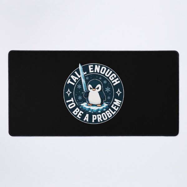 Item preview, Tall Enough to Be a Problem, Funny Penguin Humor, Cute Vintage Animal designed and sold by zarkazman.