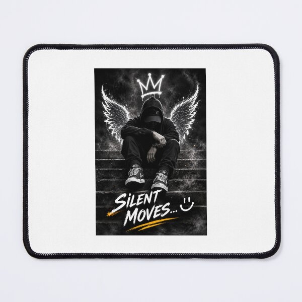 Item preview, Silent Moves | Glowing Angel Wings Hoodie Graphic Art designed and sold by Ak-art-shop.