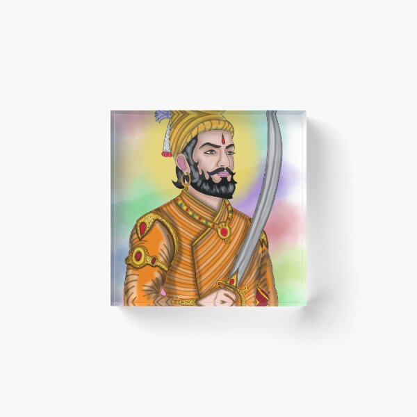 Item preview, Chhatrapati Shivaji Maharaj Artwork | Maratha King Digital Portrait & Indian Heritage Art designed and sold by Harshit_Digital_Arts.
