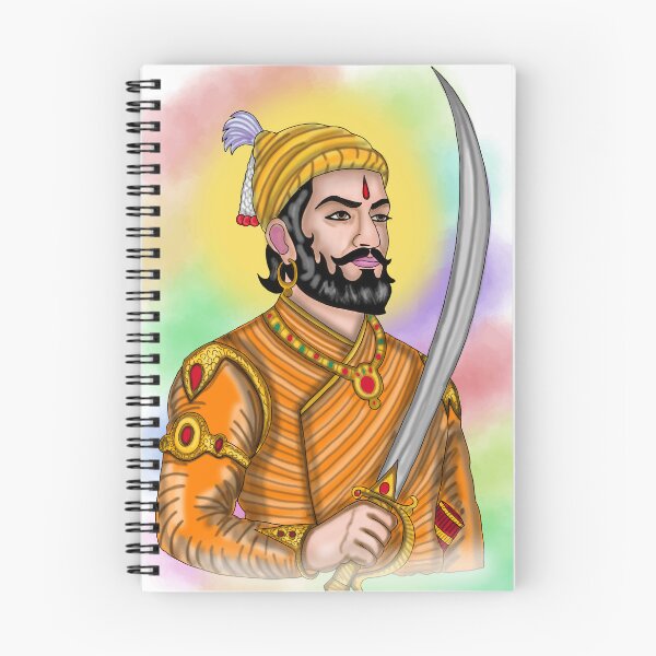 Item preview, Chhatrapati Shivaji Maharaj Artwork | Maratha King Digital Portrait & Indian Heritage Art designed and sold by Harshit_Digital_Arts.