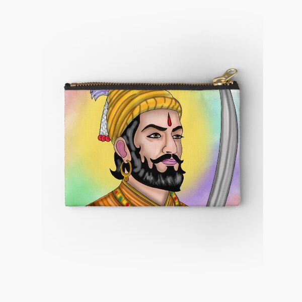 Item preview, Chhatrapati Shivaji Maharaj Artwork | Maratha King Digital Portrait & Indian Heritage Art designed and sold by Harshit_Digital_Arts.
