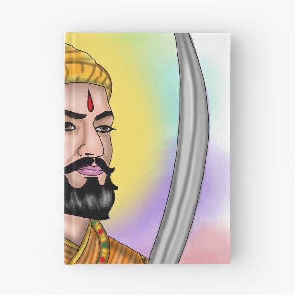 Item preview, Chhatrapati Shivaji Maharaj Artwork | Maratha King Digital Portrait & Indian Heritage Art designed and sold by Harshit_Digital_Arts.