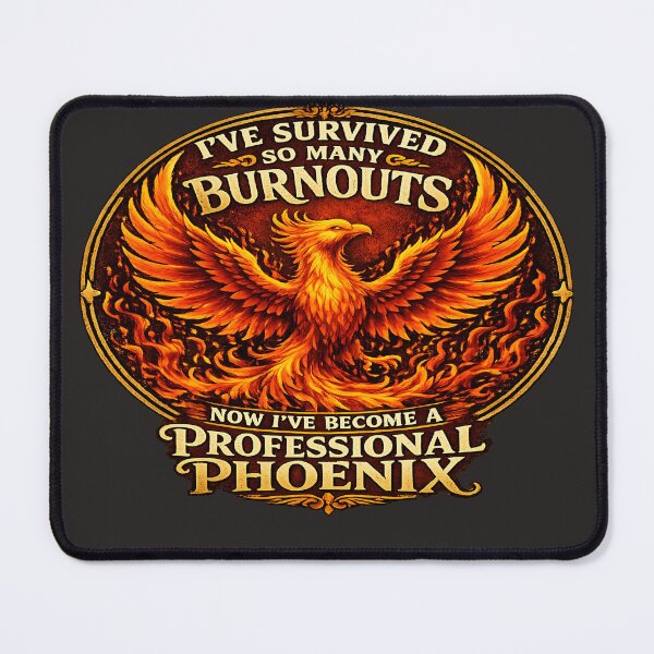 Item preview, Phoenix Mindset Burnout Recovery Resilience designed and sold by FABIOLA1970.