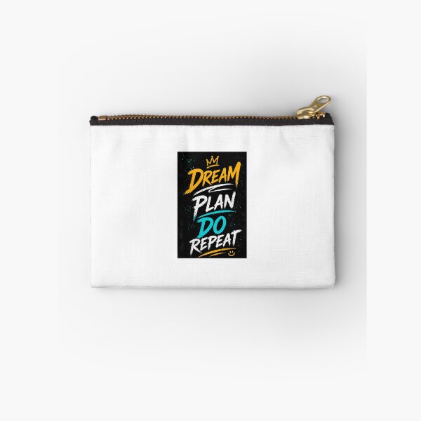 Item preview, Dream Plan Do Repeat | Motivational Typography Chalk Art designed and sold by Ak-art-shop.
