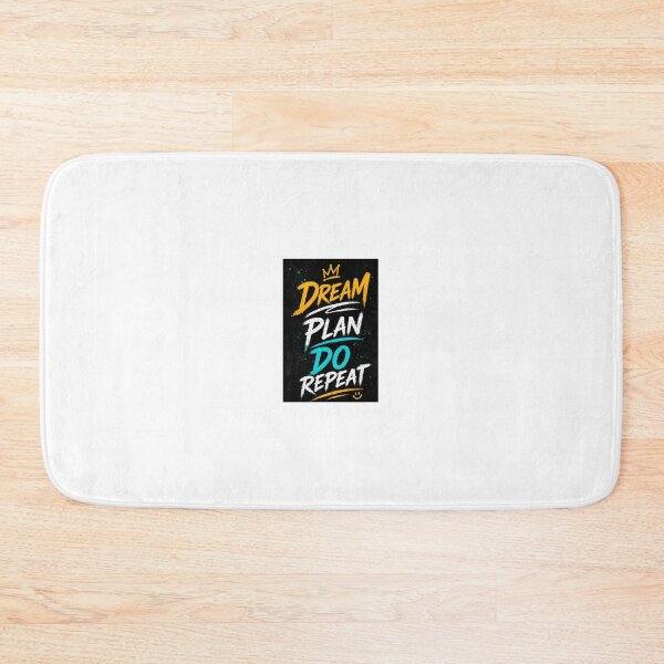 Item preview, Dream Plan Do Repeat | Motivational Typography Chalk Art designed and sold by Ak-art-shop.