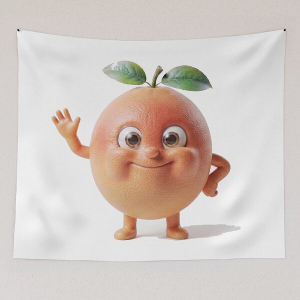 Item preview, Cute Grapefruit Character Tee | Triple Vertex designed and sold by TripleVertex-1.