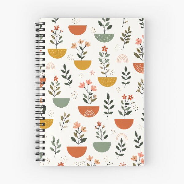 Item preview, Boho Botanical Potted Plants & Wildflowers Pattern designed and sold by Punch-E415.
