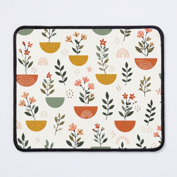 Item preview, Boho Botanical Potted Plants & Wildflowers Pattern designed and sold by Punch-E415.