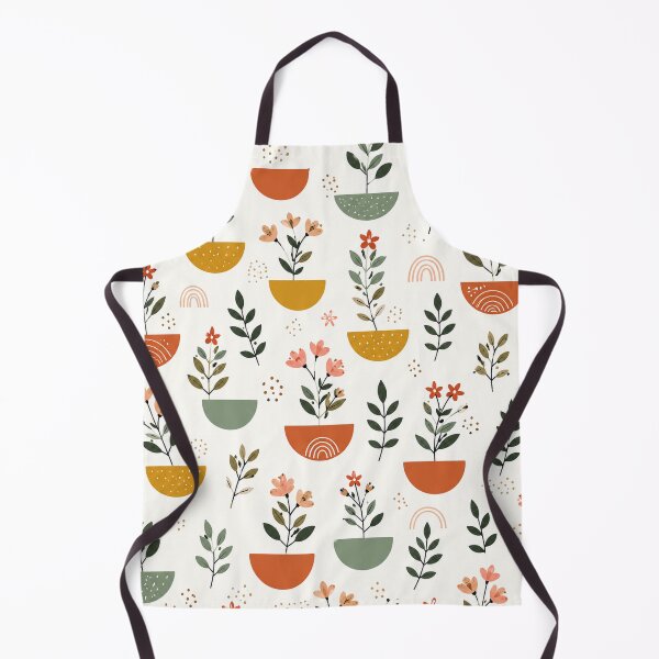 Item preview, Boho Botanical Potted Plants & Wildflowers Pattern designed and sold by Punch-E415.