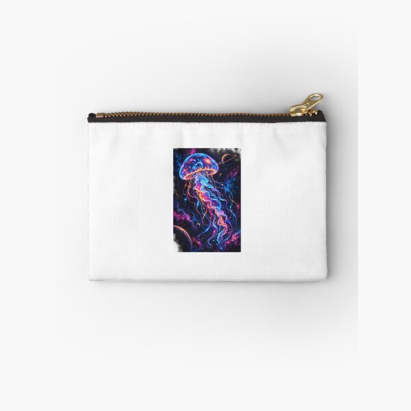 Item preview, Cosmic Jellyfish | Bioluminescent Galaxy Space Art designed and sold by Ak-art-shop.