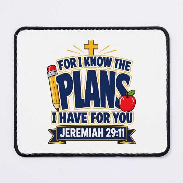 Item preview, For I Know the Plans I Have for You Back to School Christian Teacher designed and sold by WeirdlyMild.