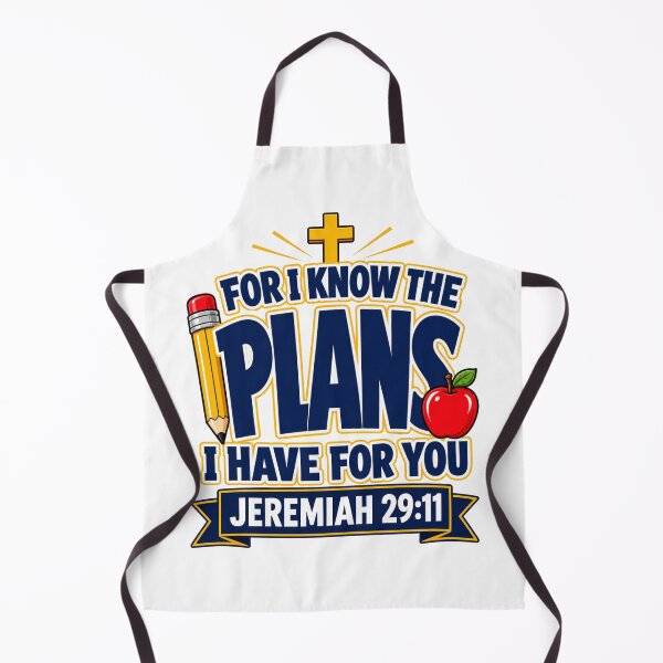 Item preview, For I Know the Plans I Have for You Back to School Christian Teacher designed and sold by WeirdlyMild.