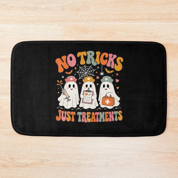 Item preview, No Tricks Just Treatments Cute Nurse Ghost Halloween designed and sold by VioletNance.