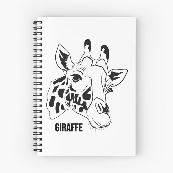 Item preview, Giraffe Line Art Minimalist Black and White Head Illustration designed and sold by kunjaw.