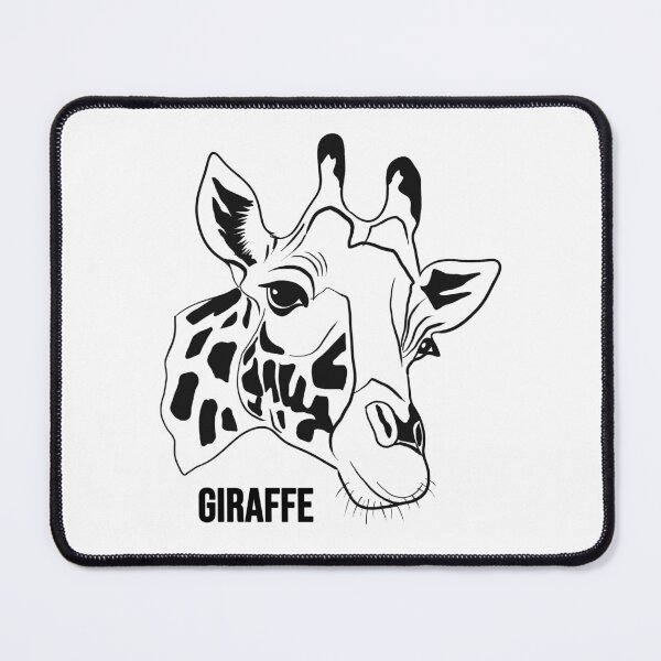 Item preview, Giraffe Line Art Minimalist Black and White Head Illustration designed and sold by kunjaw.
