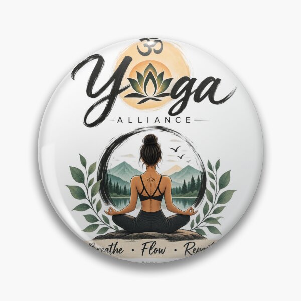 Item preview, Breathe Flow Repeat Yoga | Meditation Lotus Yoga Teacher Gift | Boho Yoga Art designed and sold by ritach11.