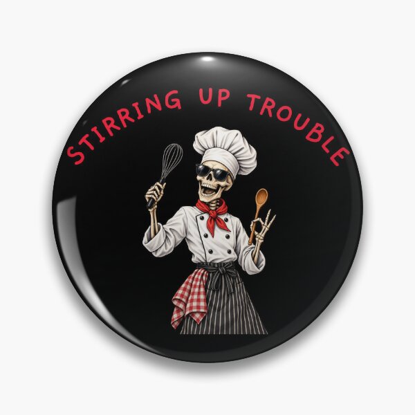 Item preview, Skeletal Chef Stirring Up Trouble designed and sold by Giddy Bear Gifts.