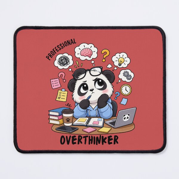 Item preview, Professional Overthinker  | Overthinking Mind Funny Quote Design designed and sold by WallMuseStudio .
