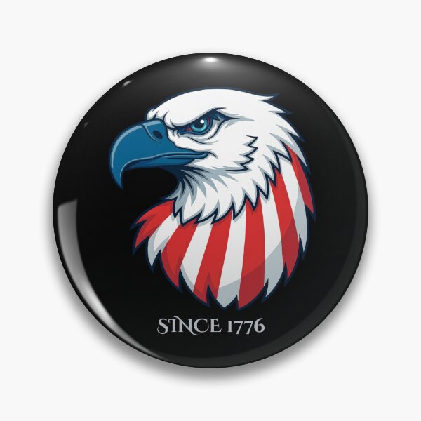 Item preview, American Bald Eagle Patriotic 1776 Vintage USA Flag Design designed and sold by CHANCHANAI.