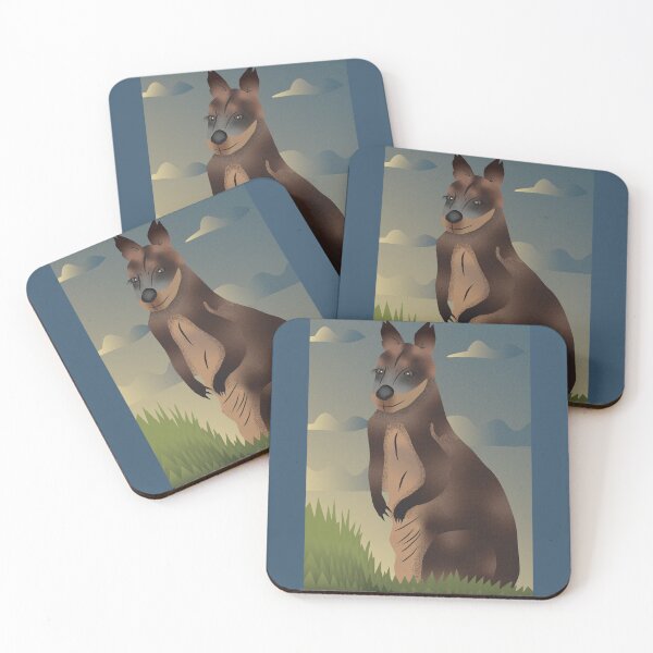 Item preview, Wallaby Digital illustration designed and sold by JelliGraphy.