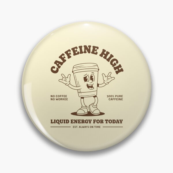 Item preview, Caffeine high Coffee cartoon designed and sold by aspanguji.