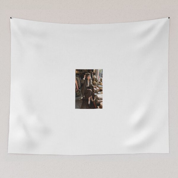 Item preview, Woman in brown coat at thrift shop designed and sold by CathryneDelamort.