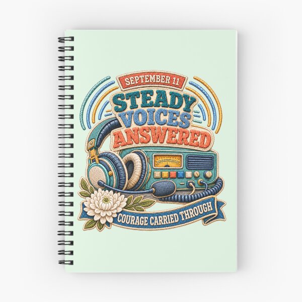 Item preview, September 11 Emergency Dispatcher Tribute – Steady Voices Answered Chenille Patch designed and sold by Jaani-T.