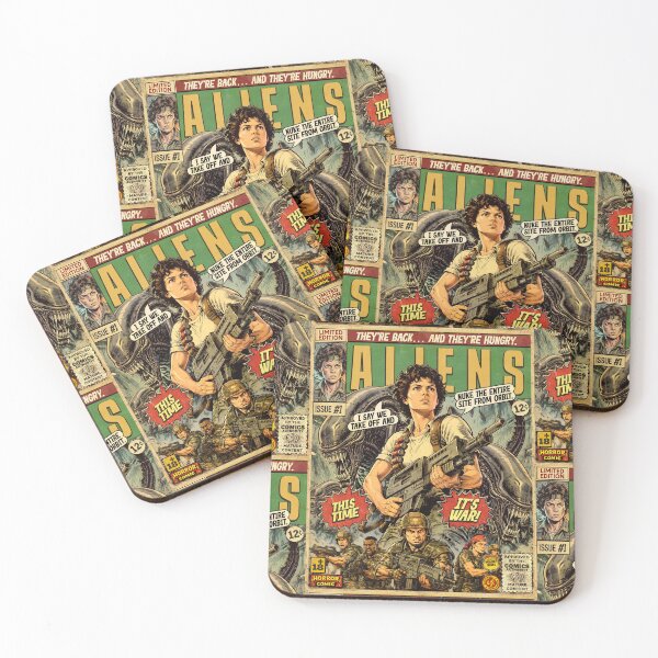Item preview, Aliens Movie Vintage Retro Comic Cover Art designed and sold by Back2Collage.