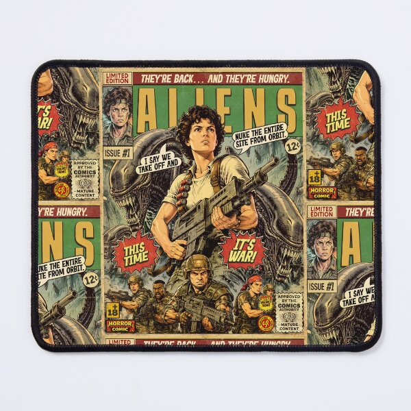 Item preview, Aliens Movie Vintage Retro Comic Cover Art designed and sold by Back2Collage.