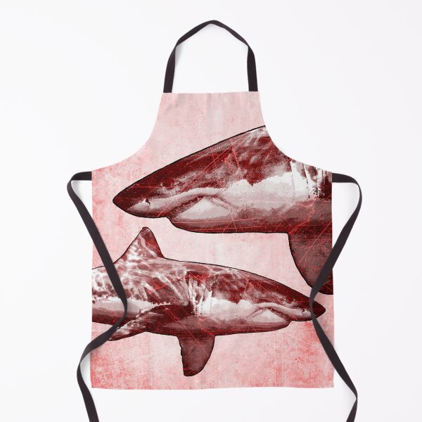 Item preview, Great White Shark in Red High Contrast Etched designed and sold by Ghoul Enterprises.