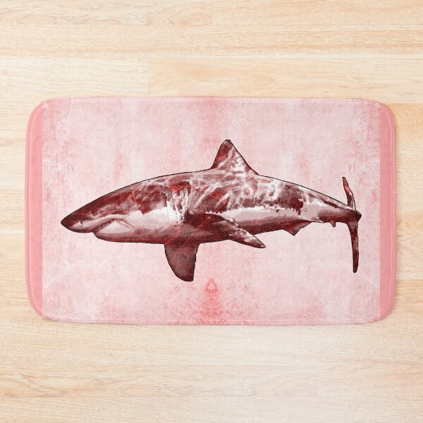Item preview, Great White Shark in Red High Contrast Etched designed and sold by Ghoul Enterprises.