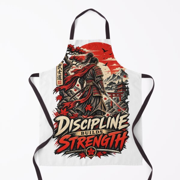 Item preview, Discipline Builds Strength Samurai designed and sold by CodePaws Creations.