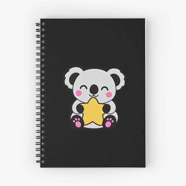 Item preview, Cute Koala Hugging Yellow Star Kawaii Embroidery Patch designed and sold by ColorSplash123.