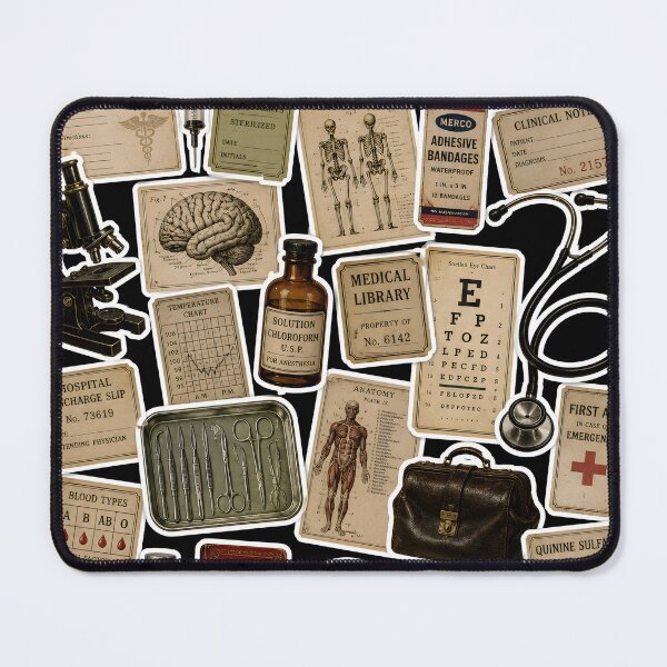Item preview, Vintage Medical Collage | Antique Medicine Doctor Medical Ephemera Anatomy Sticker Design designed and sold by Extravanganzza.