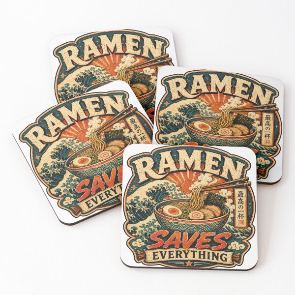 Item preview, Ramen Saves Everything Retro designed and sold by CodePaws Creations.