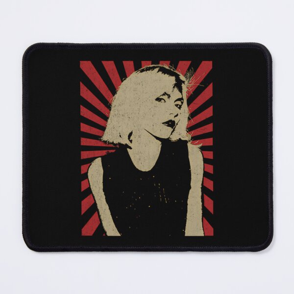 Item preview, Blonde Woman Portrait On Red Sunburst Background designed and sold by kellysdesign.