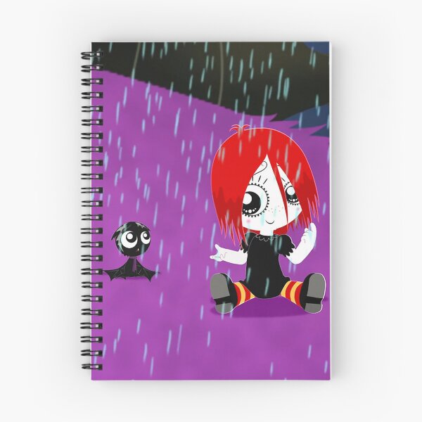 Item preview, Ruby and Scaredy Bat in the Rain designed and sold by QueenAlicorn.