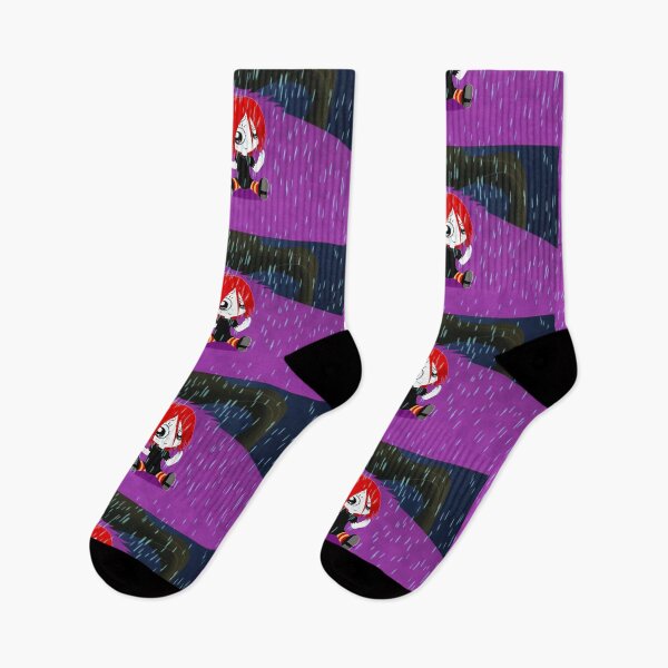 Item preview, Ruby and Scaredy Bat in the Rain designed and sold by QueenAlicorn.