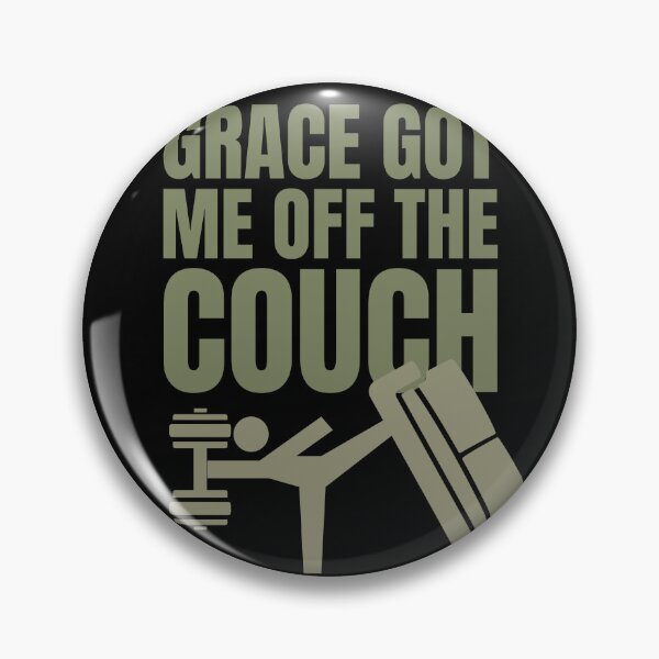 Item preview, Grace Got Me Off The Couch Christian Gym designed and sold by Bezuiden.