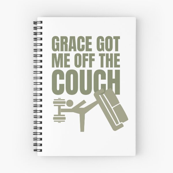 Item preview, Grace Got Me Off The Couch Christian Gym designed and sold by Bezuiden.