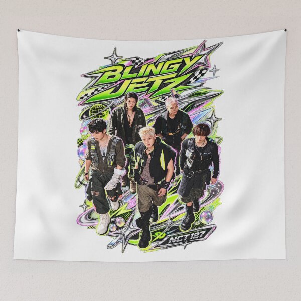 Item preview, NCT 127 Blingy Jets Full Group Aircraft Cabin Poster designed and sold by Valeree Store.