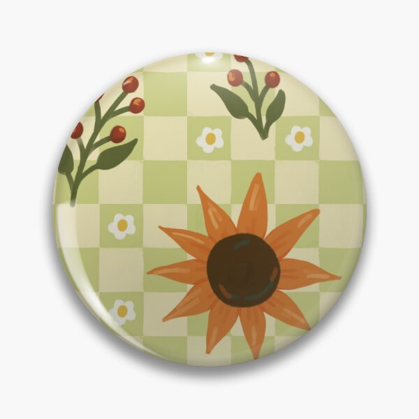 Item preview, Sunflower Harvest Check - Gold Floral Gingham Pattern designed and sold by VenusandMoon.