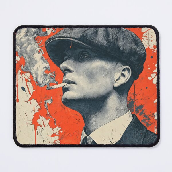 Item preview, Tommy Shelby Smoking Intense Pop Art Portrait designed and sold by Vicky021.