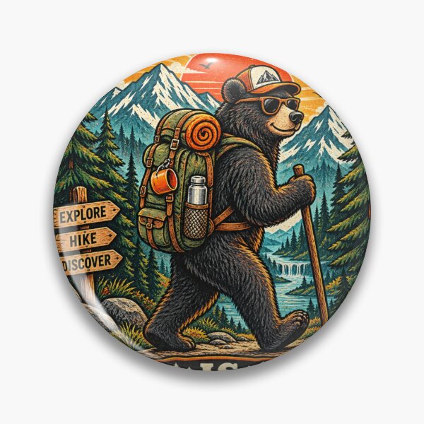 Item preview, Adventure Is Out There Bear designed and sold by CodePaws Creations.