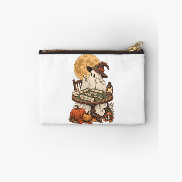 Item preview, Vintage Ghost Mahjong Spooky Halloween Wildflower Floral : Mahjong Ghost Floral Spooky Season  Art  designed and sold by OUICHA.