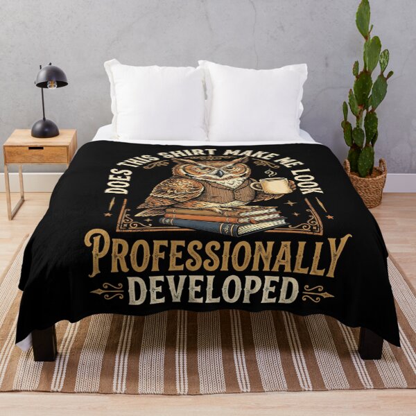 Item preview, Does This Shirt Make Me Look Professionally Developed Teacher Owl designed and sold by VioletNance.