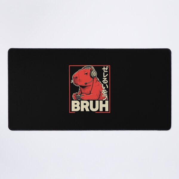Item preview, Bruh Capybara Gamer Gaming Video Game Animal Meme designed and sold by PopStars1993.