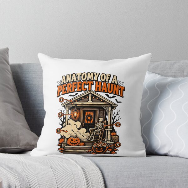 Item preview, Funny Anatomy Of A Haunted Porch Halloween Ghost Art designed and sold by elderberry.