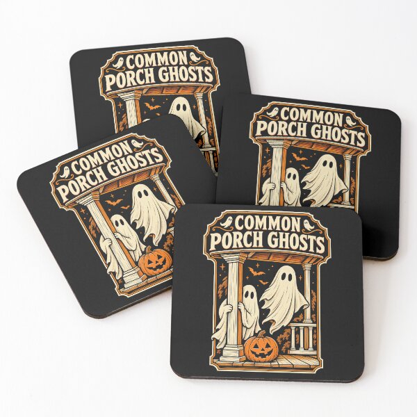 Item preview, Common Porch Ghosts Vintage Halloween Art designed and sold by elderberry.