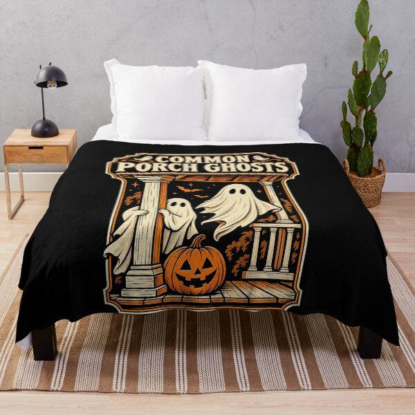 Item preview, Common Porch Ghosts Vintage Halloween Art designed and sold by elderberry.